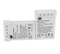 DSTE 2PCS EN-EL5 ENEL5 (1700mAh/3.7V) Battery Compatible for Nikon Coolpix P510 P520 P530 P5100 P6000 S10 P80 P90 P100 P500