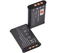 DSTE 2PCS LI-60B Li-Ion Battery Compatible with Olympus FE-370, Optio L50, M60, S1,V20, W60, W80