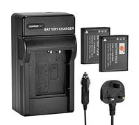 DSTE 2PCS LI-90B LI-92B Battery and Charger Compatible with Olympus SH-1, SH-50, SP-100, TG-1, TG-2, TG-3