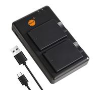 DSTE 2PCS LP-E10 Battery Charger Set Compatible for Canon 1100D 1200D