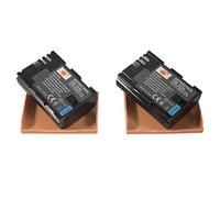 DSTE 2PCS LP-E6 LPE6 LP-E6N Rechargeable Battery Compatible with Canon EOS 5D Mark II, 5D Mark III, 7D Mark II, 7D Mark III, 5DS, 6D, 7D, 60D, 60Da, 70D