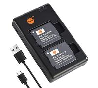 DSTE 2PCS NB-11L NB-11LH (1400mAh/3.7V) Battery Charger Set Compatible for Canon PowerShot A2300, A2400, A2500, A2600, A3400, A3500, A4000 IS
