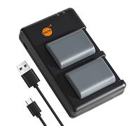 DSTE 2PCS NB-2L Battery Charger Set Compatible for Canon PowerShot G9, S40