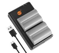 DSTE 2PCS NP-150 Battery Charger Set Compatible for FinePix S5 Pro, FinePix IS Pro