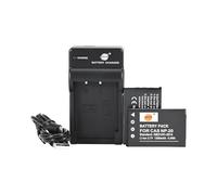 DSTE 2pcs NP-20 Rechargeable Li-ion Battery + Travel USB Charger Compatible with Casio NP20, NP-20DBA and Casio Exilim EX-M2, EX-M20, EX-S20, EX-S880, EX-Z7, EX-Z8, EX-Z11, EX-Z60
