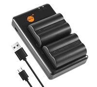 DSTE 2PCS NP-400 D-LI50 Battery Charger Set Compatible for Pentax K10D, K20D