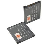 DSTE 2PCS NP-60 Battery Compatible with Casio Exilim Zoom EX-Z19 EX-Z85 EX-S10 EX-Z80 EX-Z9 EX-FS10 EX-S10 EX-S12 EX-Z25