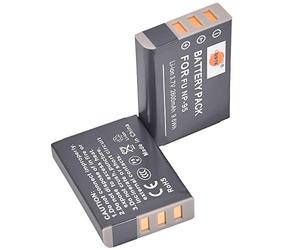 DSTE 2pcs NP-95 Rechargeable Li-ion Battery for Fuji FinePix REAL 3D W1, X100, X100S, X-S1 Digatal Camera