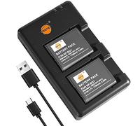 DSTE 2PCS NP-BG1 Battery Charger Set Compatible for Sony DSC-N1 DSC-N2 DSC-T100 DSC-W35