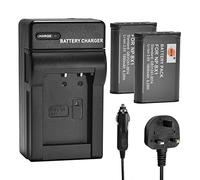 DSTE 2PCS NP-BX1 Battery and Charger Compatible with Sony ZV-1