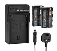 DSTE 2PCS NP-F550 Battery and Charger Kit Compatible with Sony CCD-RV100 CCD-RV200 CCD-SC55 CCD-TR12 CCD-TR18 CCD-TR200