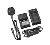 DSTE 2PCS NP-FZ100 FZ100 Rechargeable Digital Battery + DC167U Travel and Car Charger Compatible with Sony FX30 A6700 A7R3 A7R III α7R III α1