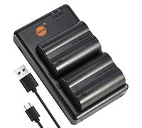 DSTE 2PCS PS-BLM1 Battery Charger Set Compatible for Olympus C-5060, C-7070, C-8080