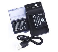 DSTE 2pcs S007E Li-ion Battery + USB Charger Compatible for Panasonic CGA-S007, CGA-S007A/1B, CGA-S007E, CGR-S007E, CGR-S007E/1B, DMW-BCD10 and Panasonic DMC-TZ11, DMC-TZ15, DMC-TZ4, DMC-TZ5