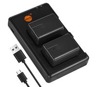 DSTE 2PCS VBK180 (2500mAh/3.7V) Battery Charger Set Compatible for Panasonic HC-V10, HC-V100, HC-V100M, HC-V500, HC-V500M, HC-V700M, HDC-HS60, HDC-HS80, HDC-SD40, HDC-SD60, HDC-SD80, HDC-SD90