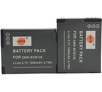 DSTE® 2x DMW-BCM13E DMW-BCM13PP Rechargeable Li-ion Battery for Panasonic Lumix DMC-TF5 DMC-TS5 DMC-TZ37 DMC-TZ40 DMC-TZ41 DMC-ZS27 DMC-ZS30 DMC-ZS35 Camera