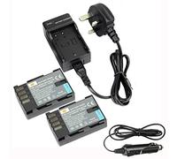DSTE® 2x DMW-BLF19E Rechargeable Li-ion Battery + DC141U Travel and Car Charger Adapter for Panasonic Lumix DMC-GH3 DMC-GH3A DMC-GH3AGK DMC-GH3GK DMC-GH3H DMC-GH3HGK DMC-GH3KBODY DMC-GH4H DMC-GH4 Camera