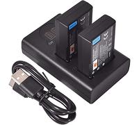 DSTE 2x EN-EL9 Replacement Battery + Dual USB Charger with LCD Display Compatible with Nikon ENEL9 EN-EL9A and Nikon D40 D40x D60 D3000 D5000 Digital Camera