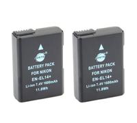 DSTE 2x Full Coded EN-EL14 ENEL14 Li-ion Battery for Nikon DF D3100 D3200 D3300 D3400 D5100 D5200 D5300 D5500 D5600
