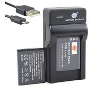 DSTE 2x Li-70B Rechargeable Li-ion Battery + Travel Charger Compatible with Olympus D-745 FE-4020 FE-4040 FE-5040 VG-110 VG-120 VG-130 VG-140 VG-145 VG-150 VG-160 X-940 X-990 Camera
