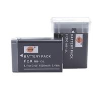 DSTE® 2x NB-13L Rechargeable Li-ion Battery Pack for Canon PowerShot G7X Digital Camera