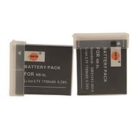 DSTE® 2x NB-6L Rechargerable Li-ion Battery for Canon PowerShot SX170 IS, SX240 HS, SX260 HS, SX270 HS, SX280 HS, SX500 IS, SX510 HS, SX600 HS, D10, D20, ELPH 500 HS, S90, S95, S120, SD770 IS, SD980 IS, SD1200 IS, SD1300 IS, SD3500 IS, SD4000 IS,IXY 110 IS,IXY 25 IS, IXUS 85 IS, IXUS 95 IS, IXUS 105 IS, IXUS 200 IS, IXUS 210 IS Camera as NB6L CB-2LY