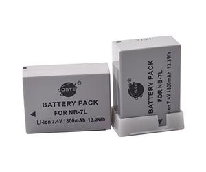 DSTE® 2x NB-7L Rechargerable Li-ion Battery for Canon PowerShot G10 G11 G12 SX30 IS Digital Camera