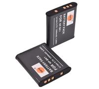 DSTE 2x NP-BK1 Rechargeable Li-ion Battery Compatible for Sony Bloggie MHS-CM5 MHS-PM5 DSC-S750 DSC-S780 DSC-S850 DSC-S950 DSC-S980 DSC-W180 DSC-W190 DSC-W370 Webbie MHS-PM1