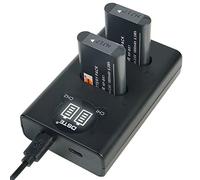 DSTE 2x NP-BX1 Replacement Battery + Dual USB Charger Compatible for NP-BX1/M8 and Sony ZV1 ZV-1 ZV-1F HDR-CX240E DSC-RX10 II DSC-RX1B DSC-RX1R DSC-RX1R/B DSC-RX100 II Camera