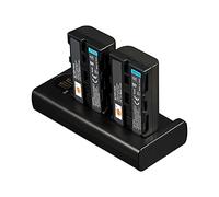 DSTE 2X NP-F550 Battery + Dual USB Charger with LCD Display. Compatible with NP-F570,NP-F330,NP-F750,NP-F970 and CCD-RV100 CCD-RV200 CCD-SC5 CCD-SC55E CCD-SC555555 CCD-SC66 CCD-SC7/E Camera