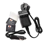 DSTE 2x NP-FR1 Rechargeable Li-ion Battery + Charger Compatible with for Sony DSC-F88 DSC-P100 DSC-P100/L DSC-P100PP DSC-P150/B DSC-P200/B DSC-P200/R DSC-P200/S Camera