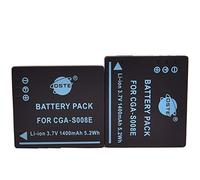 DSTE 2x S008E Rechargebale Li-ion Battery for Panasonic Lumix DMC-FX520 HM-TA1 SDR-S7 SDR-S9 SDR-S10 SDR-S10P1 SDR-S15 SDR-S20 SDR-S25 SDR-S26 SDR-SW20 SDR-SW21 SDR-SW28 DMC-FS3 DMC-FS5 DMC-FS20 DMC-FX30 DMC-FX33 DMC-FX35 DMC-FX36 DMC-FX37 DMC-FX55 DMC-FX500 Camera as Panasonic CGA-S008E CGA-S008E/1B CGA-S008 CGA-S008A CGA-S008A/1B DMW-BCE10 DMW-BCE10PP DMW-BCE10E VW-VBJ10 VW-VBJ10E