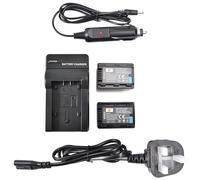 DSTE 2X VBK180 Li-ion Battery + Charger DC106U Compatible with Panasonic HC-V100M, HC-V500, HC-V500M, HC-V700, HC-V700M, HDC-HS60, HDC-HS80, HDC-SD40, HDC-SD60, HDC-SD80, HDC-SD90 Digital Cameras
