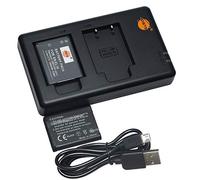 DSTE 3.7V 1300mAh EN-EL19 Lithium Battery Pack(2 Packs) and Dual Charger Compatible with Nikon Coolpix S32 S33 S100 S2800 S3100 S3200 S3300 S3500 S3600