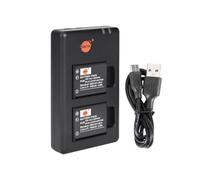DSTE 3.7V 1400mAh NP-45 LI-40B Li-42B Lithium Battery (2 Packs) and Dual Charger Compatible with Olympus D-725 IR-300 FE-280 FE-290 Camera,Arctis Nova Pro Wireless Headset,FUJI,Kodak KLIC-7006 LB-012