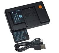 DSTE 3.7V 1600mAh DMW-BCG10 Lithium Battery Pack(2 Packs) and Dual Charger Compatible with Panasonic DMW-BCG10E, DMW-BCG10PP and Panasonic Lumix DMC-3D1, DMC-TZ6, DMC-TZ7