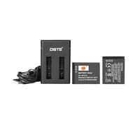 DSTE 3.7V Power Battery LB-015 (2-Pack) Replacement Battery and Dual Charger Compatible for Kodak WPZ2