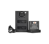 DSTE (7.2V 1000mAh) DMW-BLH7 Replacement Battery (2-Pack) and Smart LED Dual USB Charger Compatible for Panasonic DMW-BLH7, DMW-BLH7PP, DMW-BLH7E and Panasonic Lumix DMC-GM1