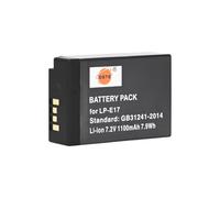 DSTE 7.2V 1100mAh LP-E17 Full Coded Li-ion Battery Compatible for Canon EOS-X8I,750D,760D,800D,77D,EOS M3,EOS M5/M6,EOS 200D,EOS RP,EOS 200DII,EOS-REBEL-SL3,EOS 850D Digital SLR Cameras