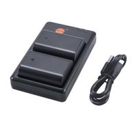 DSTE 7.2V 2280mAh BLX-1 Lithium Battery Pack(2 Packs) and Dual Charger Compatible with Olympus OM-1 OM1 Micro SLR Camera OM System