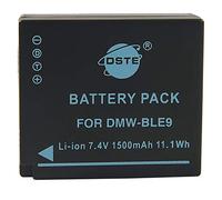 DSTE 7.4V 1500mAh DMW-BLE9 Rechargerable Li-ion Battery Compatible for Panasonic Lumix DMC-GF3 DMC-GF3GK DMC-GF5 DMC-GF6 DMC-GX7 DMC-LX100 Camera as DMW-BLE9E DMW-BLE9PP DMW-BLG10