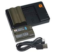 DSTE 7.4V 2300mAh BP-511 QIAOJINLIN Lithium Battery Pack(2 Packs) and Dual Charger Compatible with Canon EOS 10D,20Da,300D,30D,40D,50D,D30,D60,DM-MV450,DM-MVX1i Camera as BP511A BP-511A
