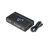 DSTE AHDBT901 3-Channel Fast Charger with Micro SD Card Slots and USB Cable Type C Compatible with GoPr Hero 9 Black