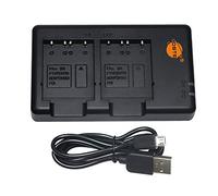 DSTE BC-TRX USB Dual Battery Charger Compatible with Sony NP-BG1,NP-FG1,NP-BD1,NP-FD1,NP-FT1,NP-FE1,NP-FR1 Battery as BCTRX - Power via Micro USB to USB-A 2.0 Charging Cable