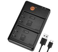 DSTE BCM-5 Dual Charger Compatible for Olympus PS-BLS1, BLS-1, PS-BLS5, BLS-5, BLS-50, Fujifilm NP-140