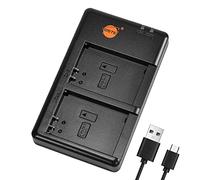 DSTE BCN-1 Battery USB Dual Quick Charger Compatible for Olympus BLN-1 Battery
