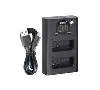 DSTE BLN-1 Dual USB Charger with LCD Display Compatible for Olympus BLN1 BCN-1 E-M1 E-M5 OM-D PEN E-P5 Mark II Camera