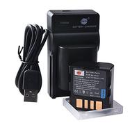 DSTE BN-VF707U Li-ion Battery (2-Pack) and Micro USB Charger Suit Compatible with JVC GR-D350 GR-D351 GR-D360 GR-D370 GR-D371 GR-D375 GR-D570 GR-D640 GR-D645 Camera as JVC BN-D645 VF707. BN-VF714