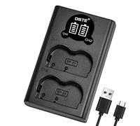 DSTE BP-511 Battery USB Dual Quick Charger with LCD Display Compatible for Canon EOS 10D 20D 300D 30D 40D 50D D30 D60 PowerShot G1 G2 G3 G5 G6