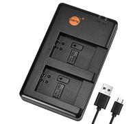 DSTE CB-2LG CB-2LH Battery USB Dual Quick Charger Compatible for Canon NB-13L Battery